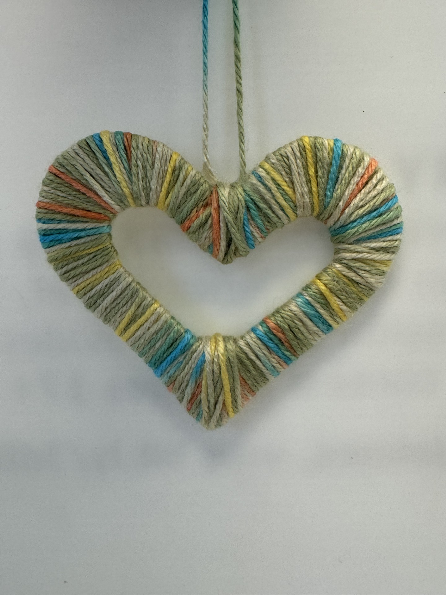 Wrapped Yarn Hearts
